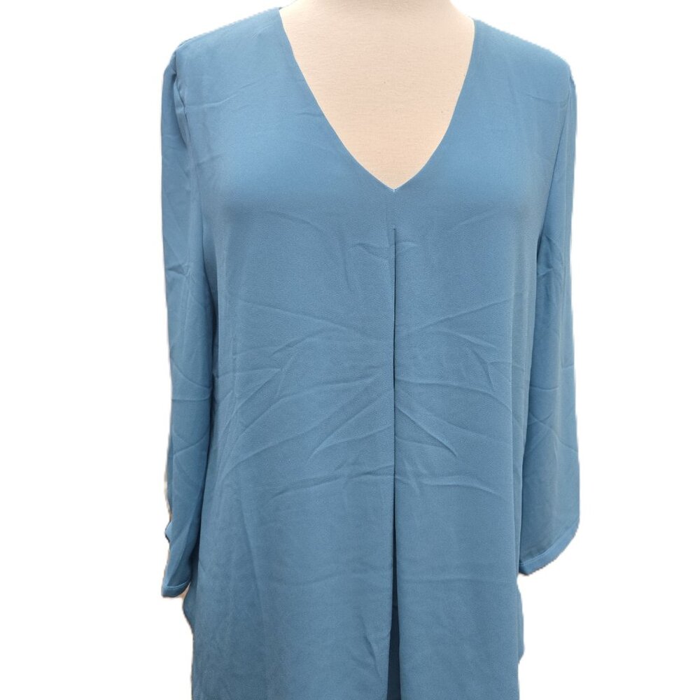 White House Black Market Blue Blouse